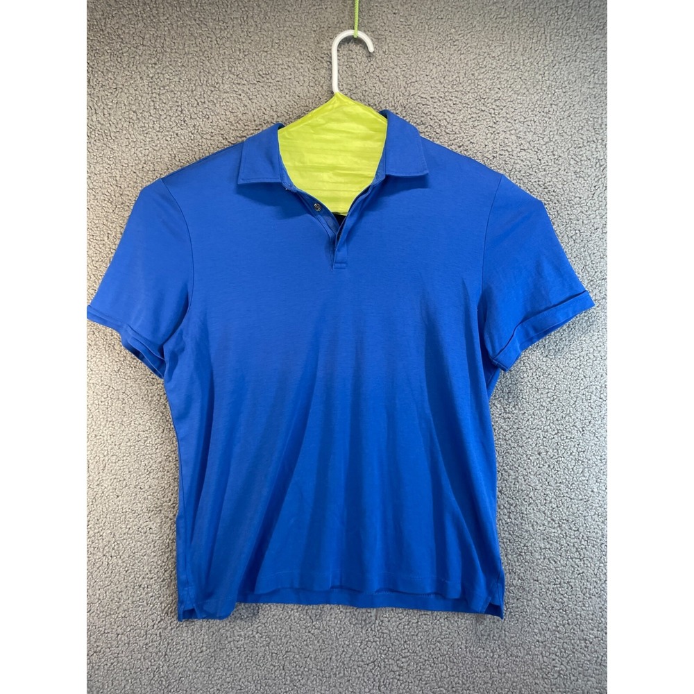 Men's Joseph Abboud Navy Floral Polo Size Large